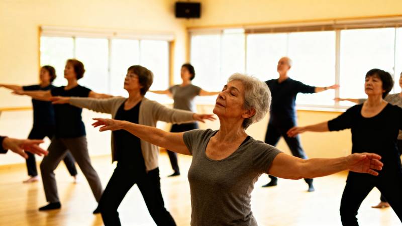 银发舞动青春图片