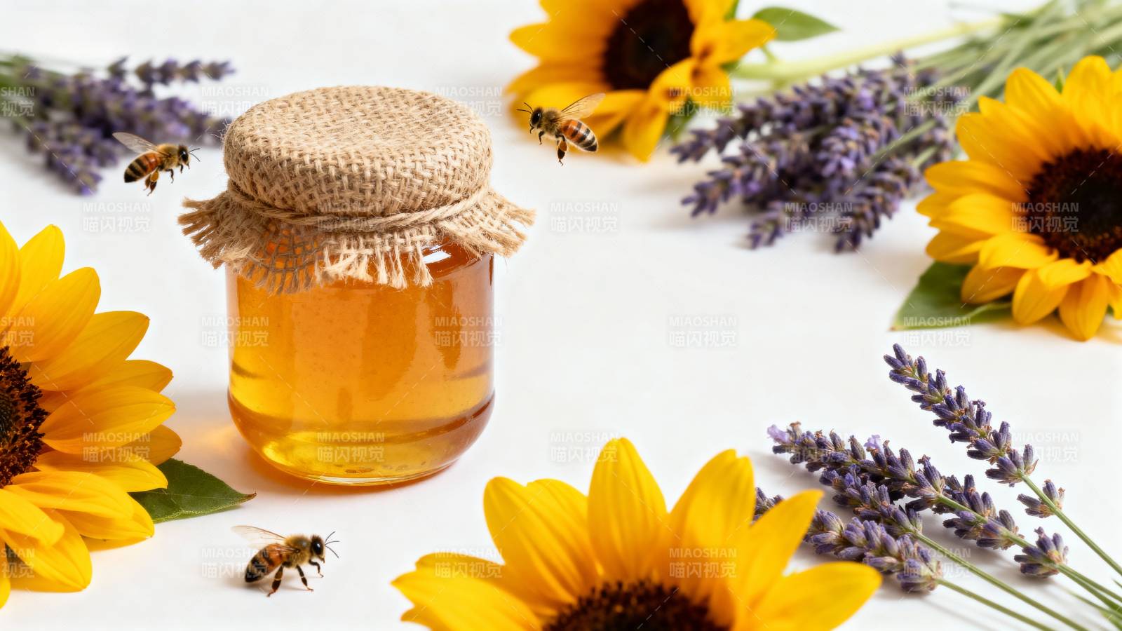 蜂蜜与花香共舞图片