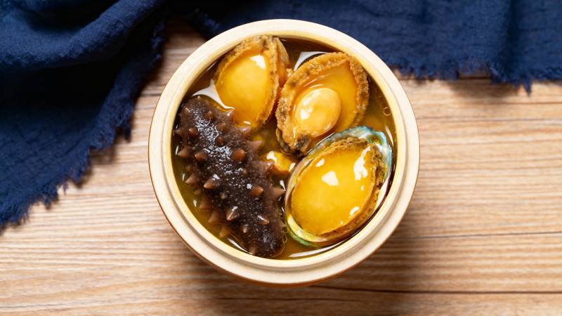 鲍鱼海参汤图片