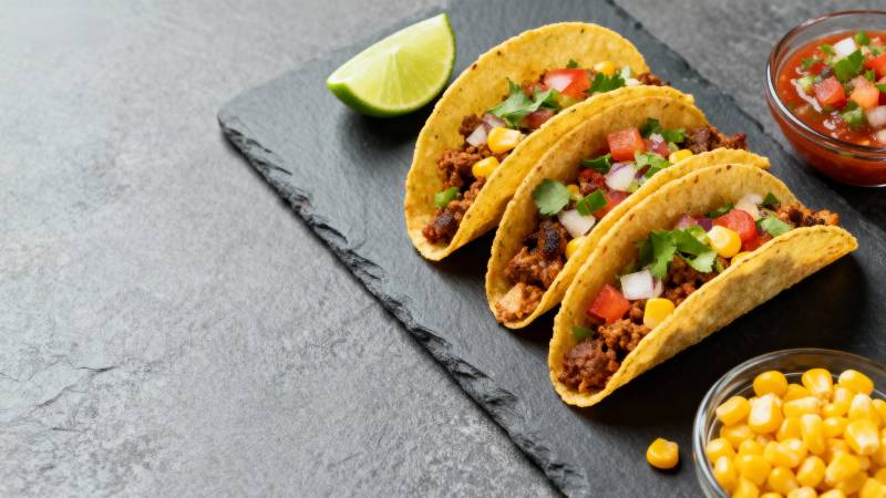 美味墨西哥塔可图片