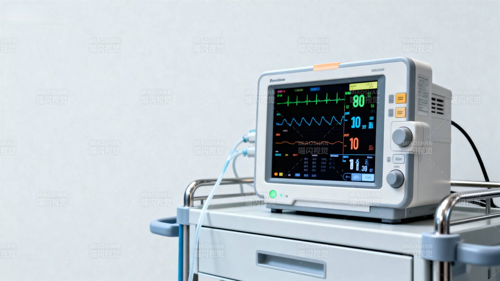 医疗监护仪显示生命体征图片
