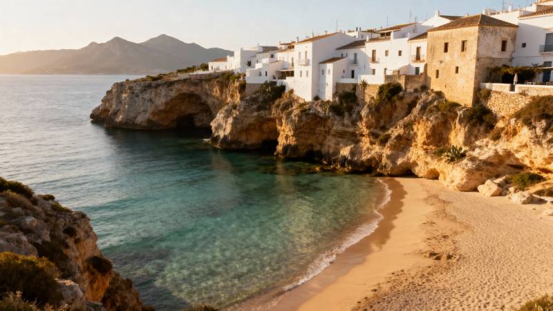 海滨小镇风光图片