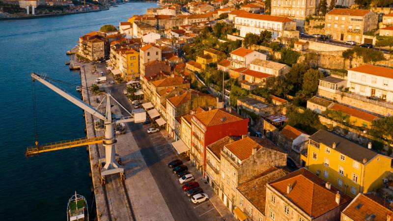 港口小镇风光图片