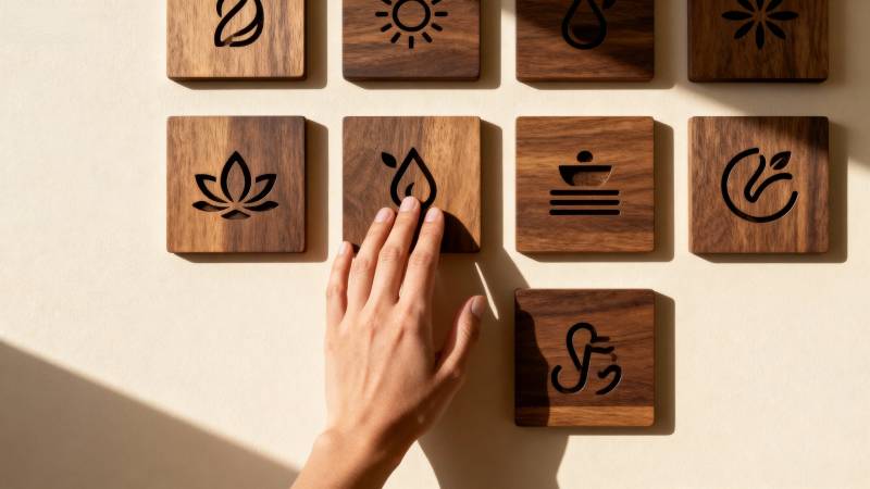 木牌上的手印图案图片