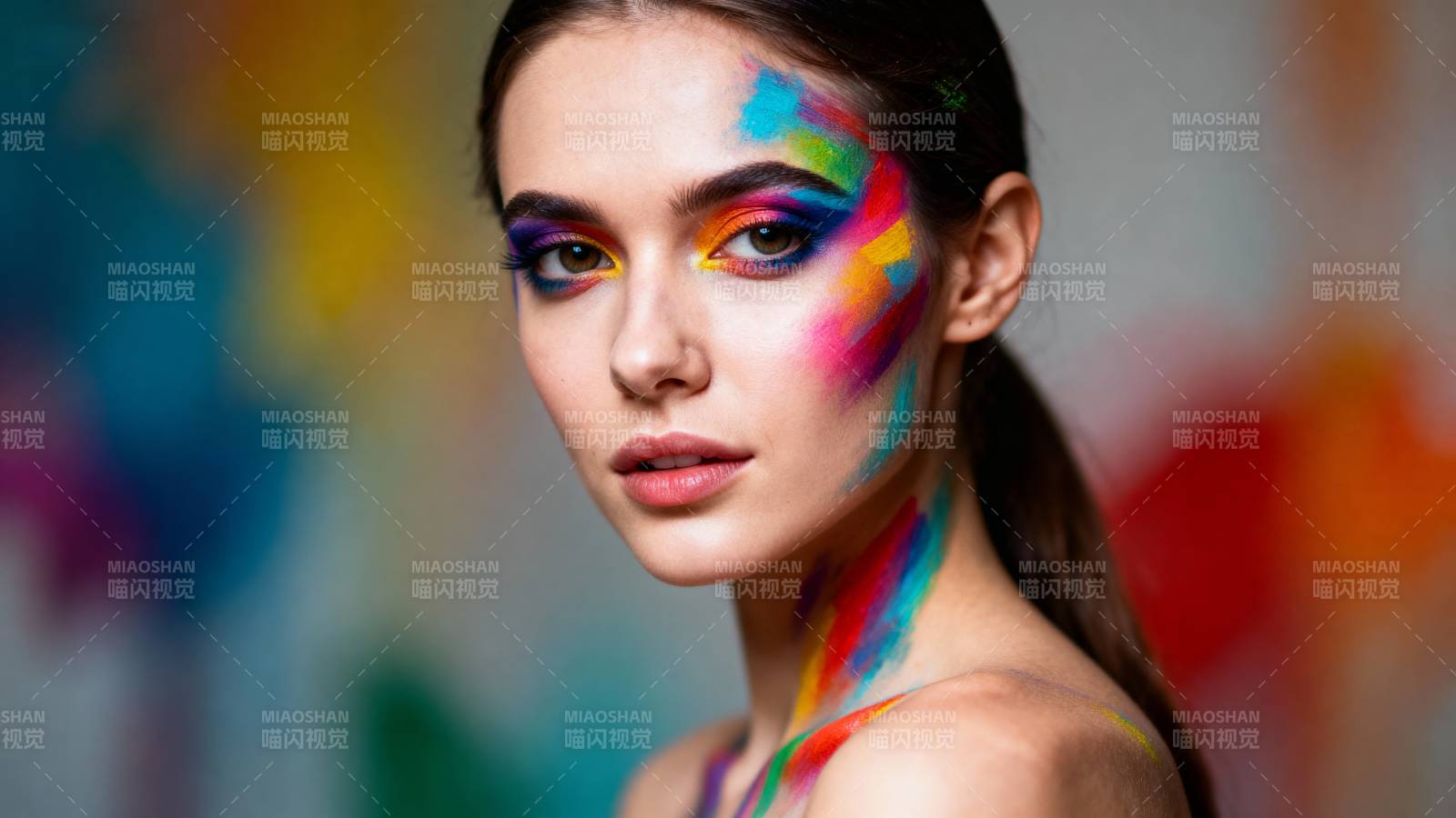 彩绘美人 绚丽夺目图片