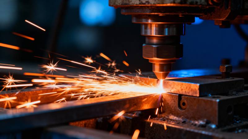 金属切割 火花四溅图片