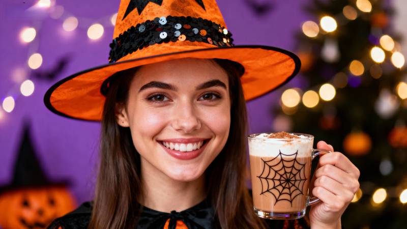 万圣节快乐饮品图片