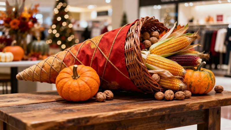 秋日丰收摆设图片