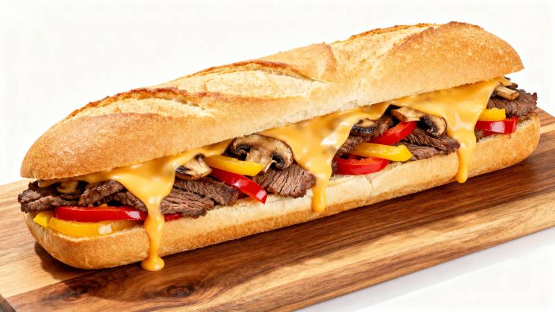 美味牛肉三明治图片