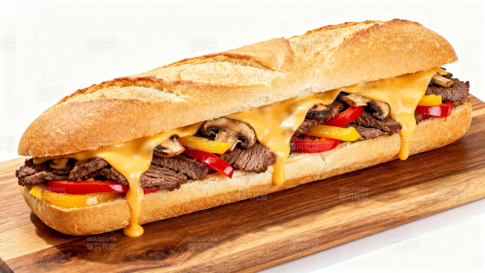 美味牛肉三明治图片