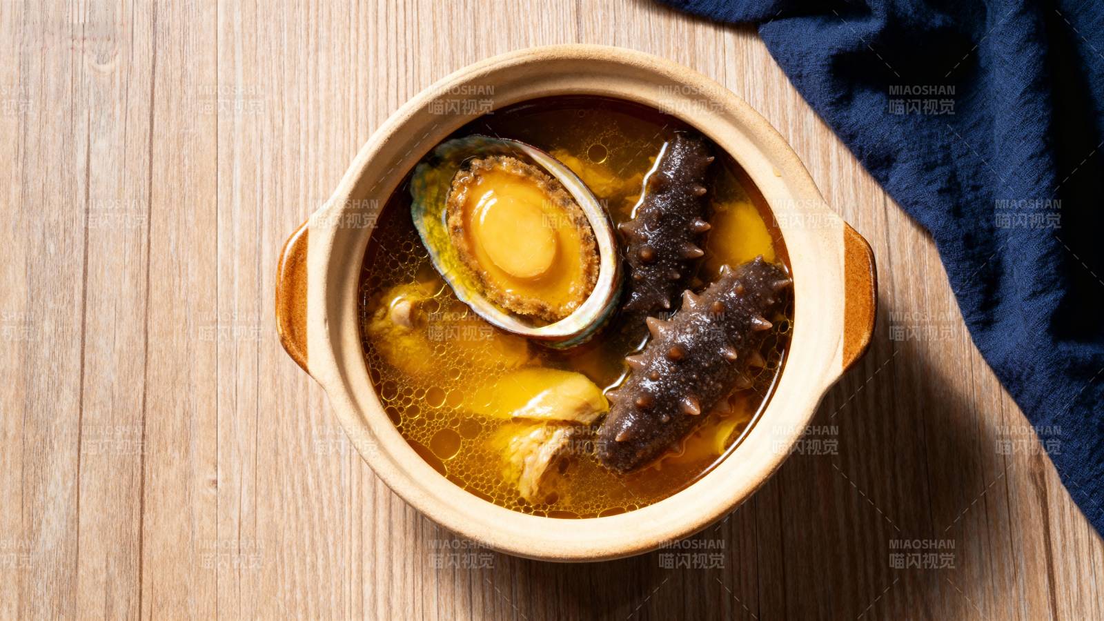 鲍鱼海参汤图片