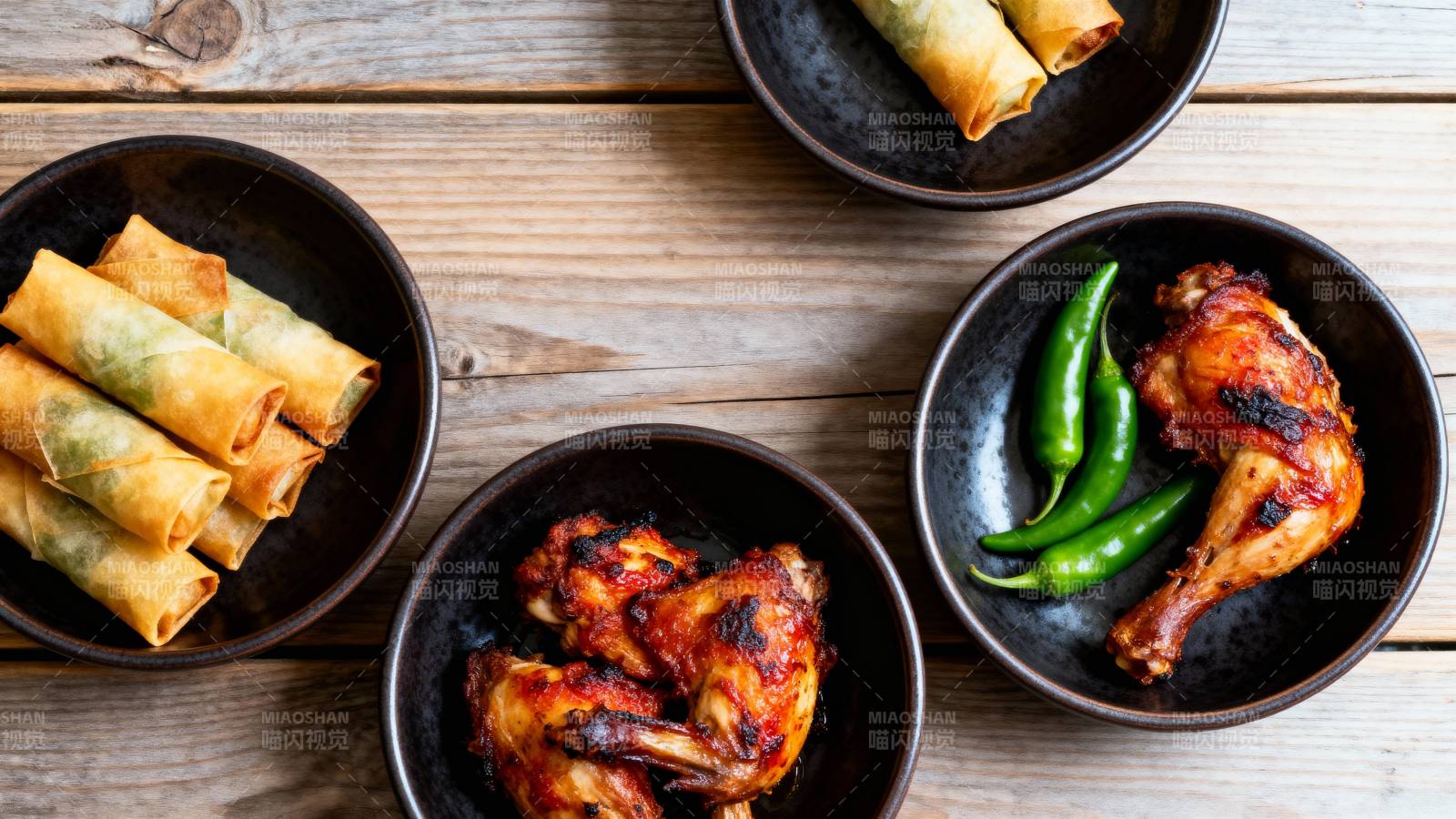 美味中式小吃拼盘图片