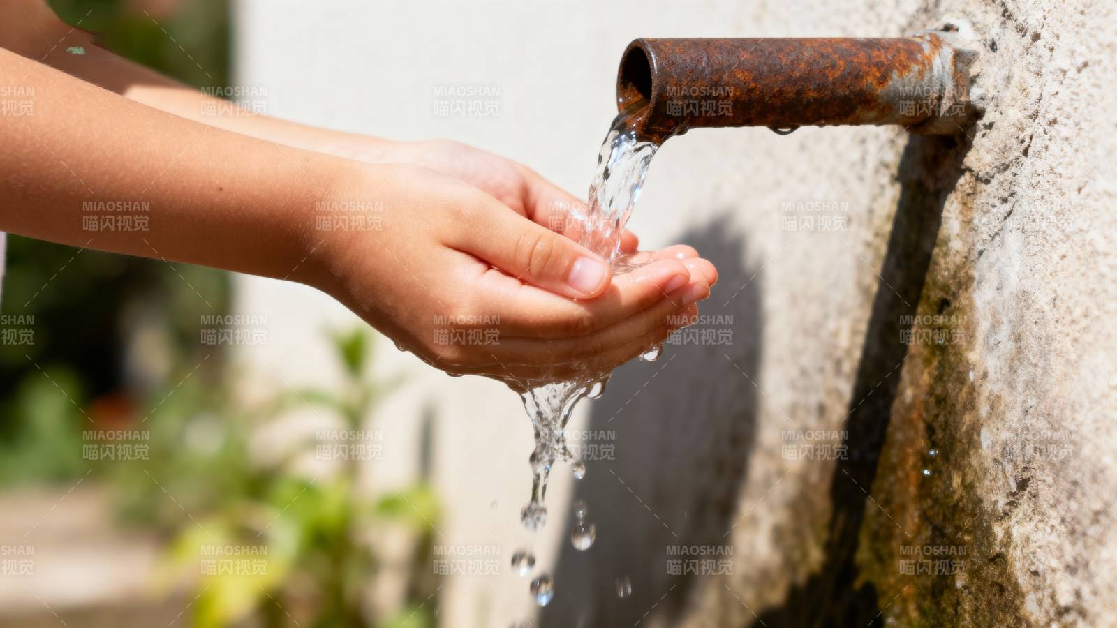 清泉洗手 自然之趣图片