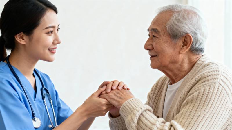 医护牵手暖人心图片