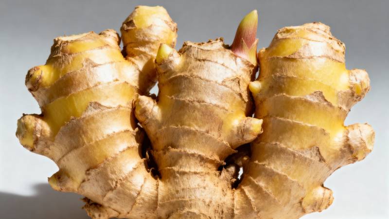 新鲜生姜特写图片