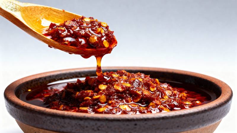 香辣油泼辣子图片