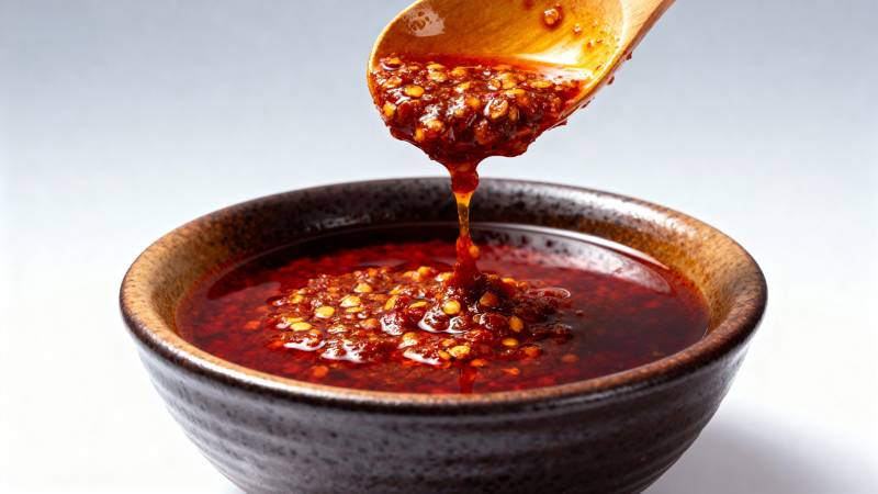 辣油滴落瞬间图片