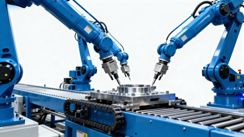 智能机械臂作业图片