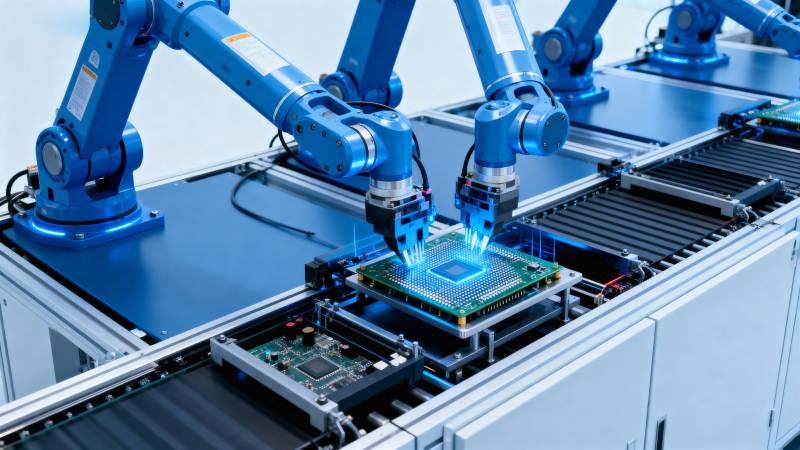 智能机器人装配线图片