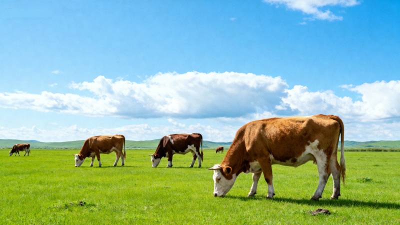 绿野牧牛图图片