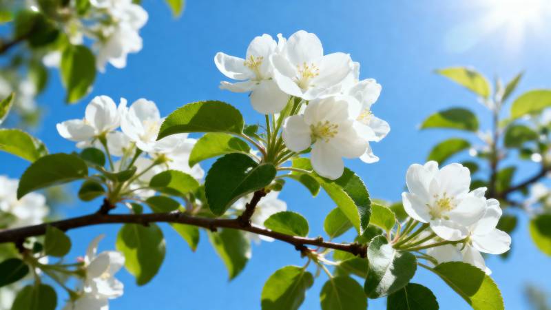 春日花开枝头图片