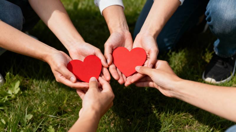 爱心传递温暖图片