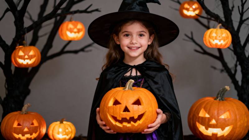 小巫师与南瓜灯图片