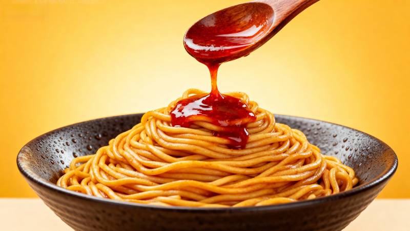 番茄酱淋面图片