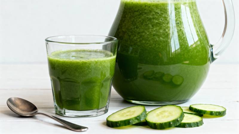 绿色蔬果汁图片