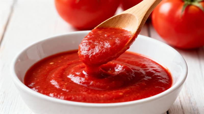 番茄酱特写图片
