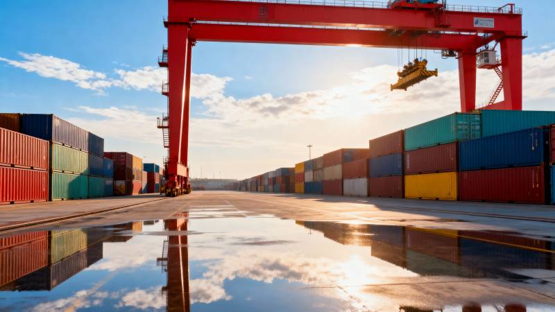 港口集装箱装卸图片