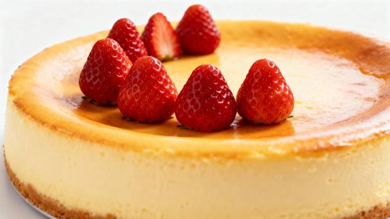 草莓芝士蛋糕图片