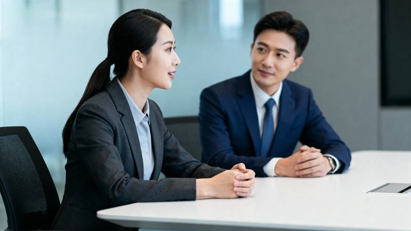 商务会谈现场图片