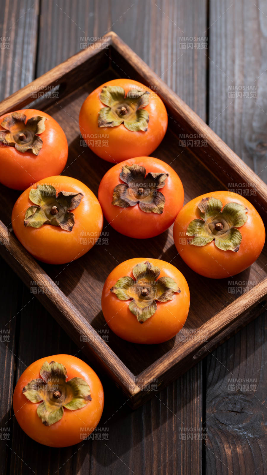 柿子静物图图片