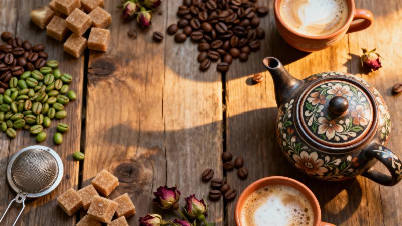 咖啡与茶的时光图片