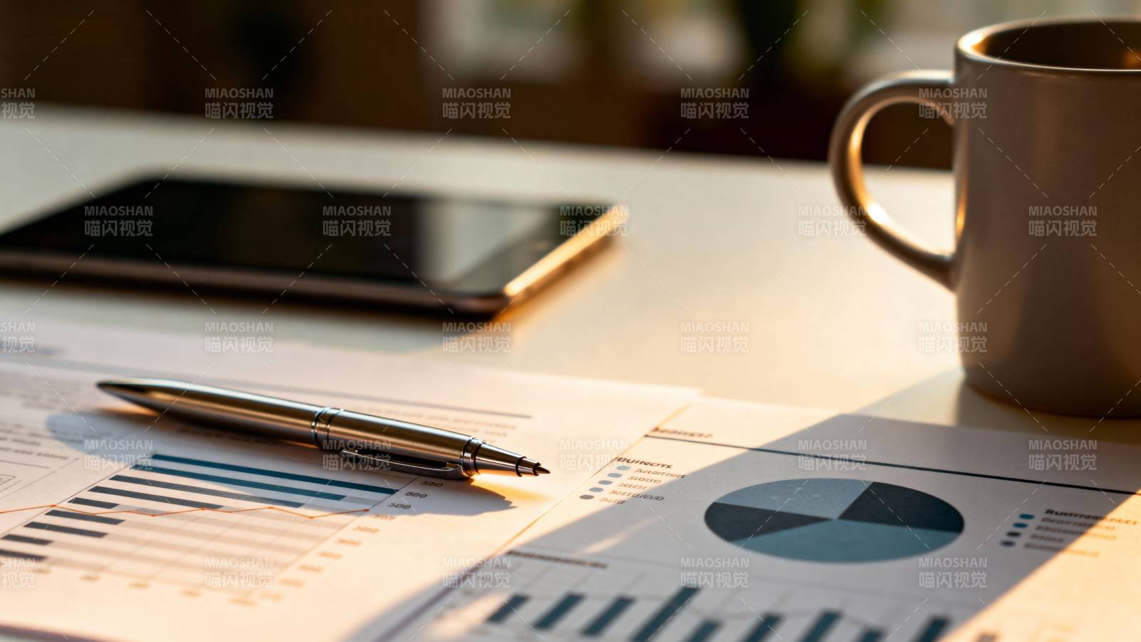 办公桌上的工作瞬间图片