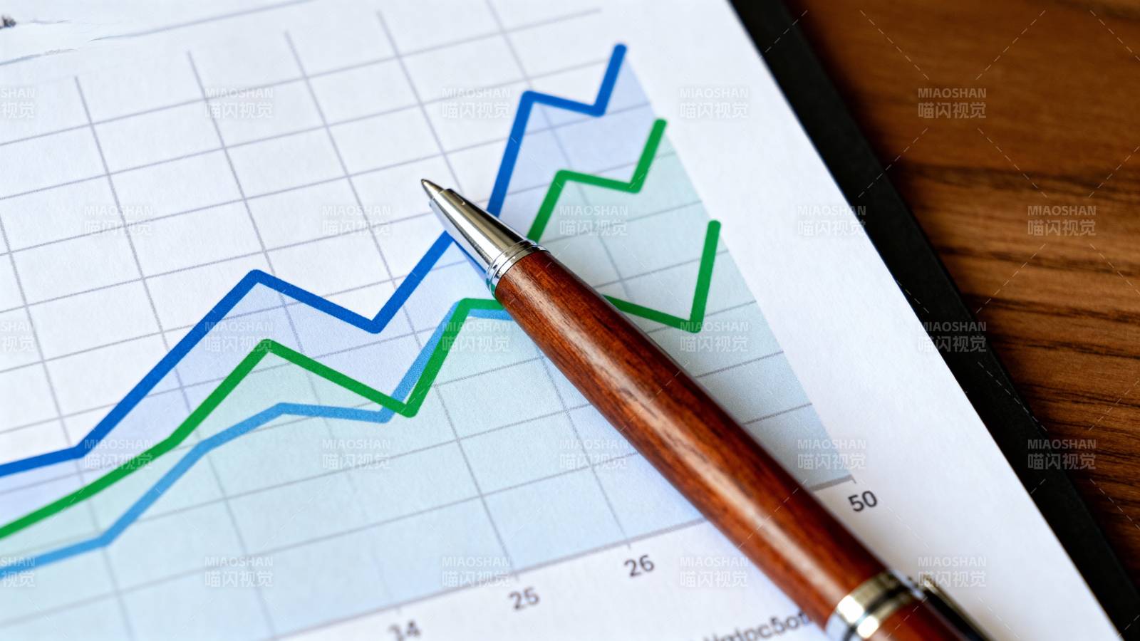 数据增长趋势图图片