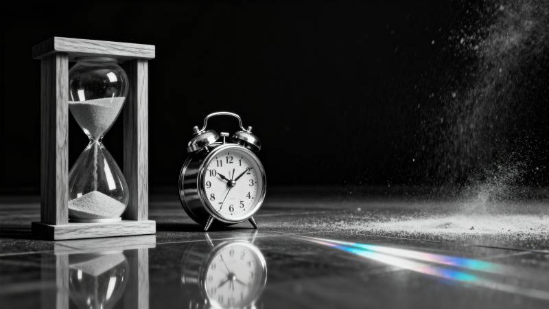 时间流逝的瞬间图片