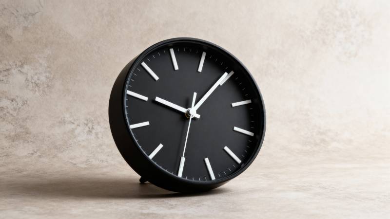 简约黑钟表图片
