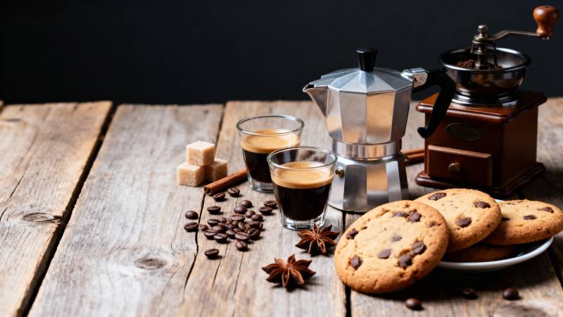 咖啡与饼干的时光图片