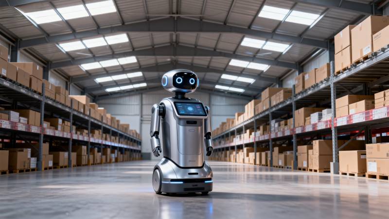 智能机器人仓库巡检图片