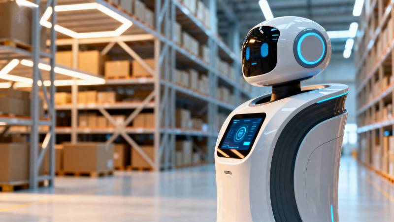 智能仓储机器人图片