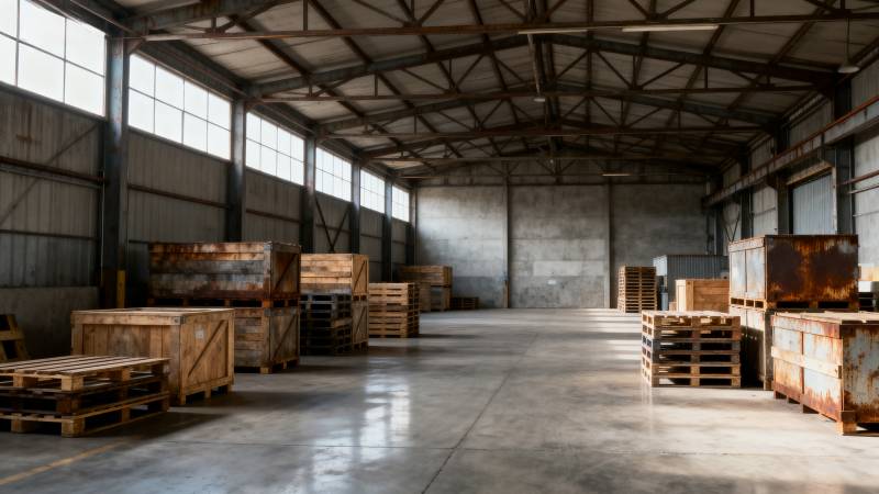 空旷仓库内景图片