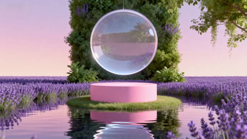 梦幻花海镜球图片