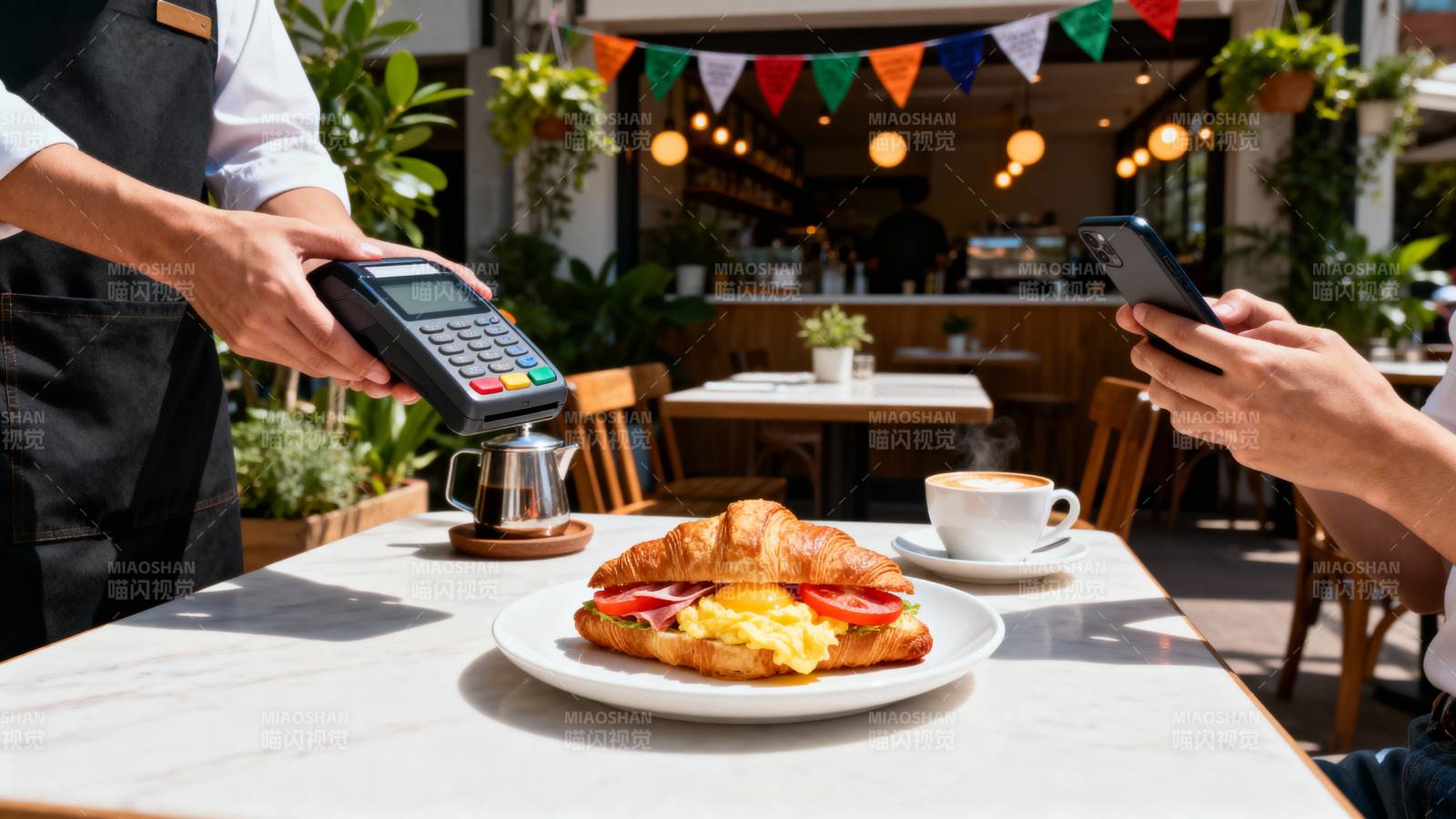 咖啡馆扫码支付图片