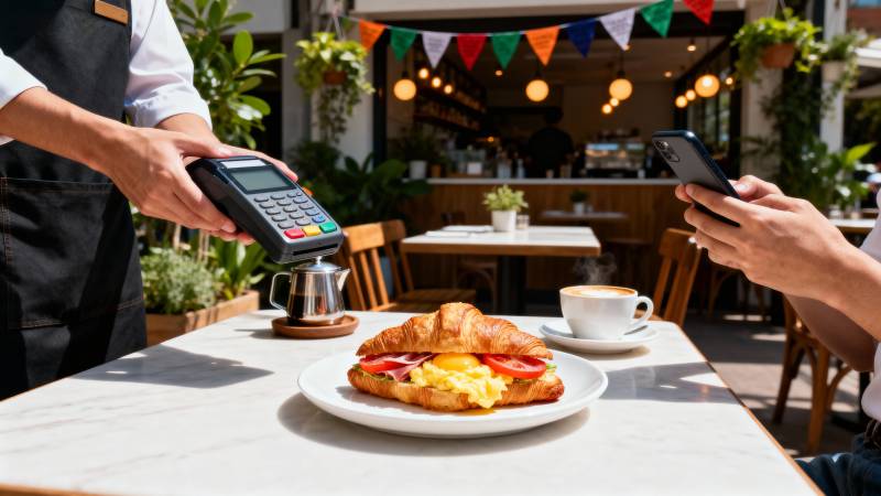 咖啡馆扫码支付图片