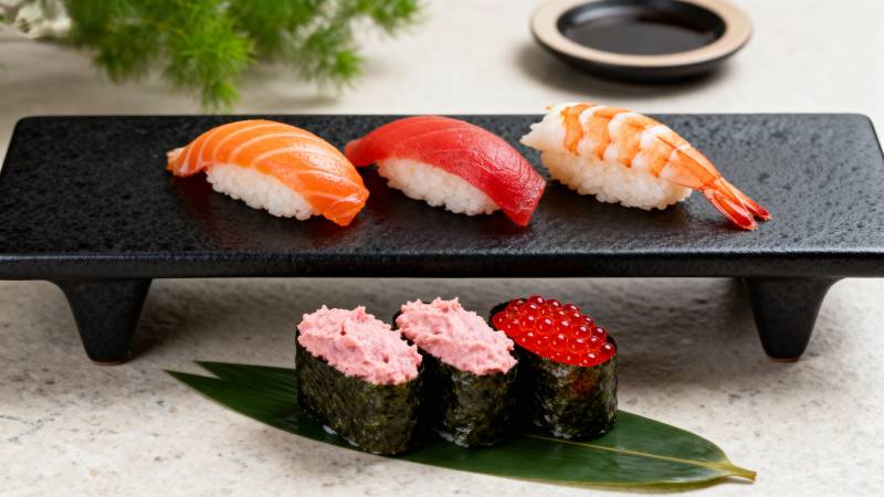 精致寿司拼盘图片