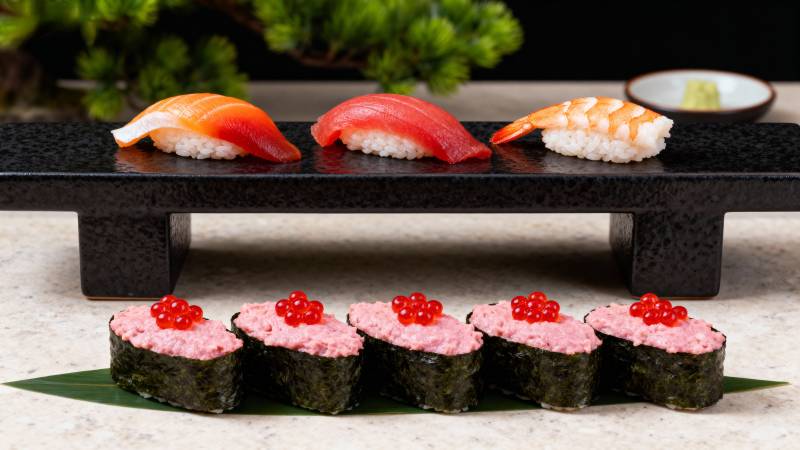 精致寿司拼盘图片