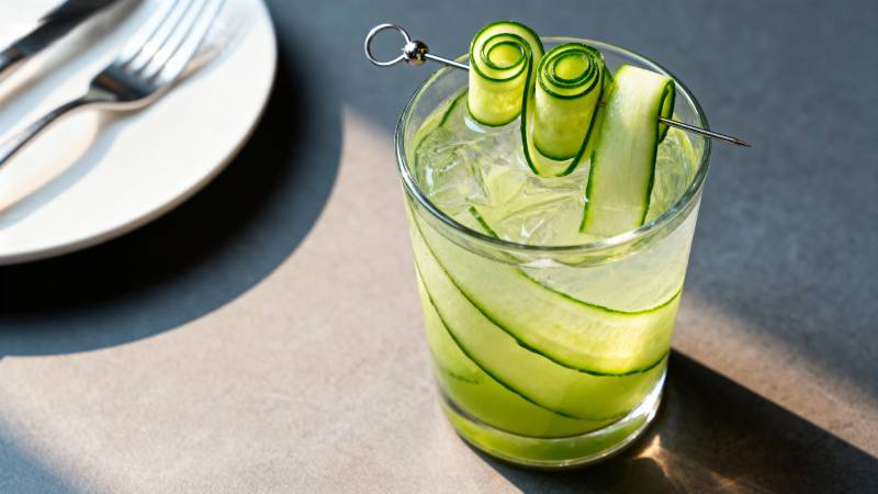 清爽黄瓜饮品图片