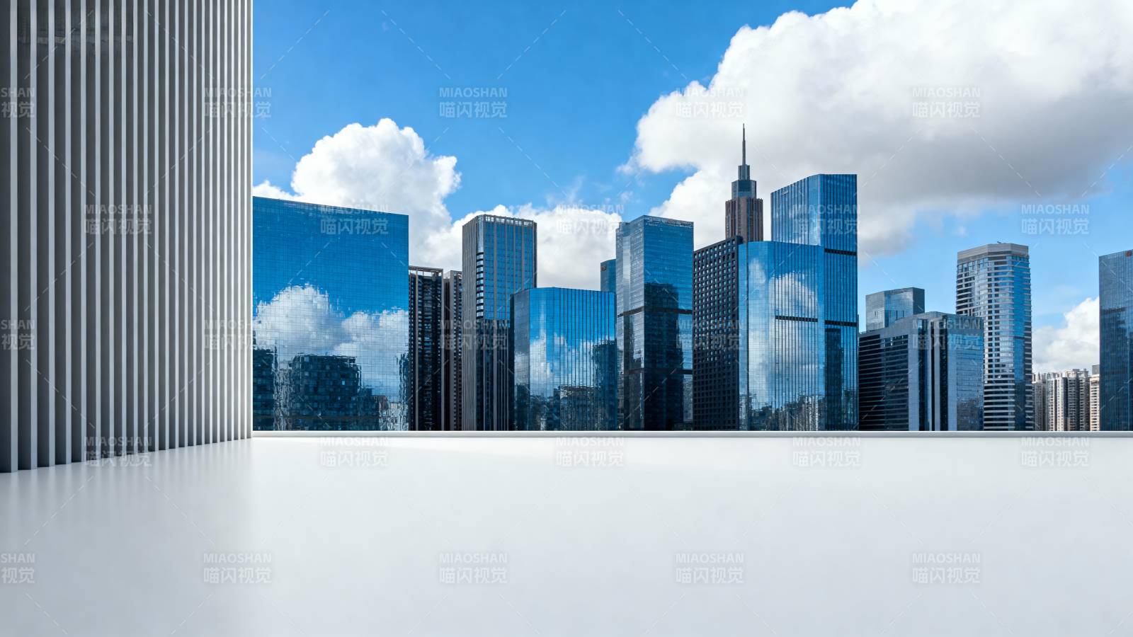 现代都市天际线图片